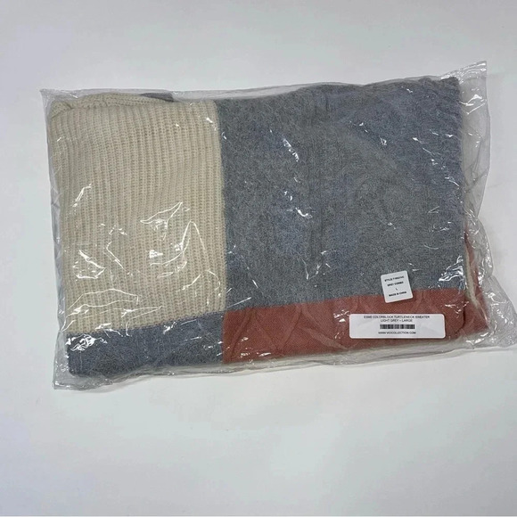 NEW Vici Esme Colorblock Turtleneck Sweater Size Large - Picture 6 of 6